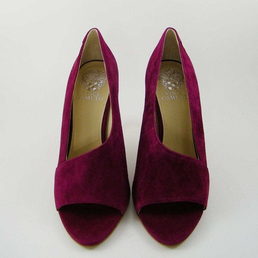 VINCE CAMUTO Women's High Heel Purple Pump Size 10 M Suede Leather VC- Rallien - Picture 10 of 10